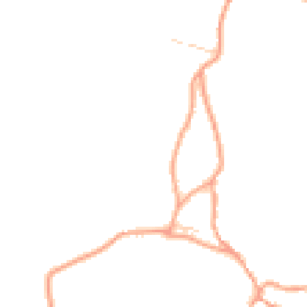 Daytime road noise heatmap for GU28 9DJ