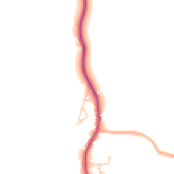 Daytime road noise heatmap for GU28 9HD