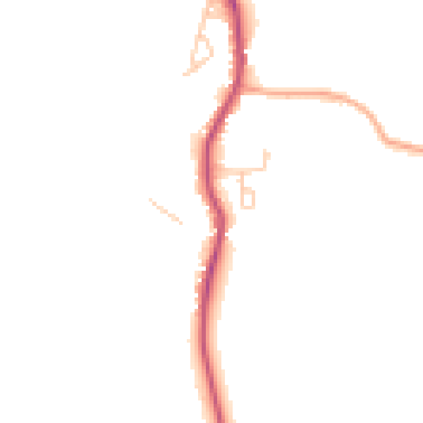 Daytime road noise heatmap for GU28 9HL
