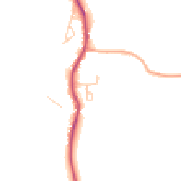 Daytime road noise heatmap for GU28 9HN
