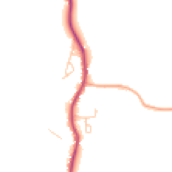 Daytime road noise heatmap for GU28 9HT