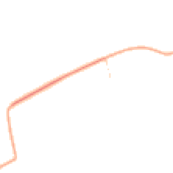 Daytime road noise heatmap for GU28 9LD
