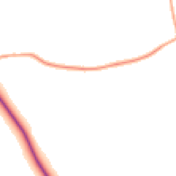 Daytime road noise heatmap for GU28 9LG