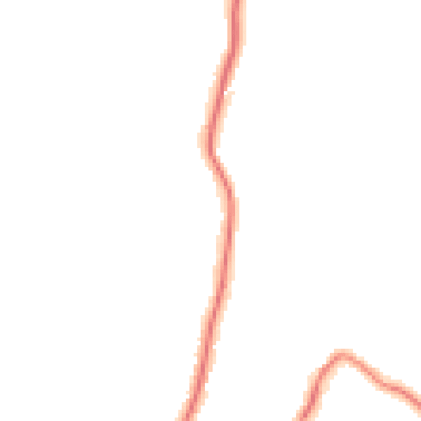 Night-time road noise heatmap for GU29 0AA