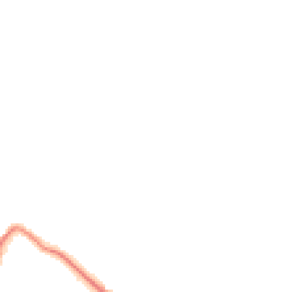 Night-time road noise heatmap for GU29 0BD