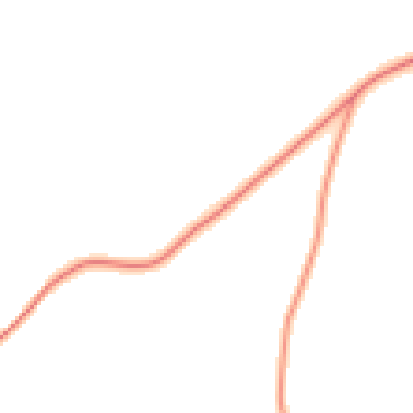 Daytime road noise heatmap for GU29 0JU