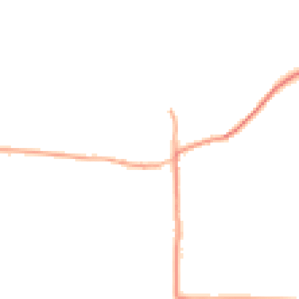 Daytime road noise heatmap for GU29 0JZ