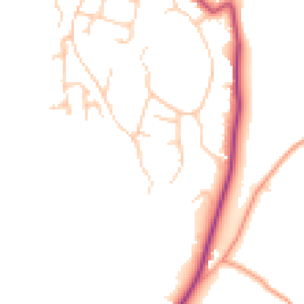 Daytime road noise heatmap for GU29 9TG