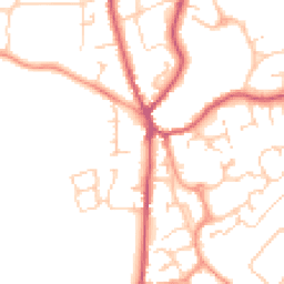 Daytime road noise heatmap for GU30 7AA