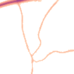 Night-time road noise heatmap for GU30 7AP
