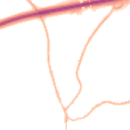 Night-time road noise heatmap for GU30 7AR