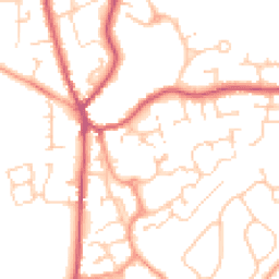 Daytime road noise heatmap for GU30 7AZ