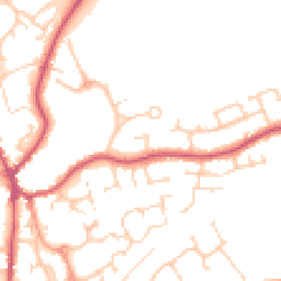 Daytime road noise heatmap for GU30 7BW