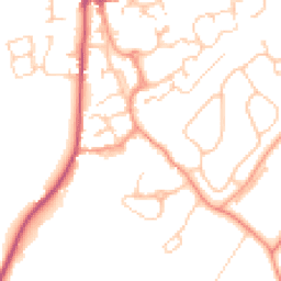 Daytime road noise heatmap for GU30 7DN