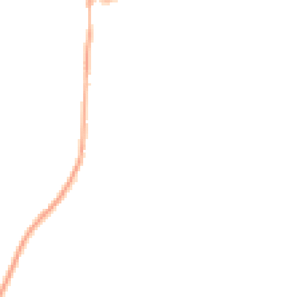 Night-time road noise heatmap for GU30 7DN