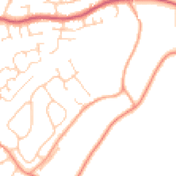 Daytime road noise heatmap for GU30 7JA