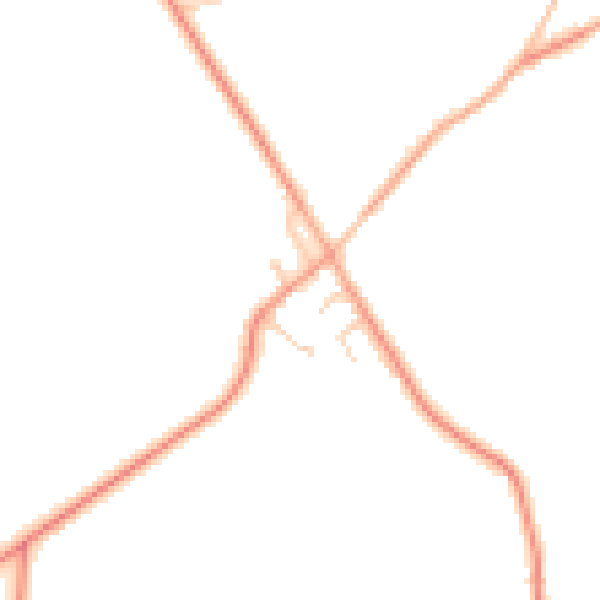 Daytime road noise heatmap for GU30 7JS