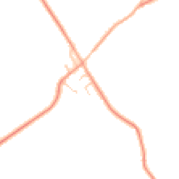 Daytime road noise heatmap for GU30 7NB