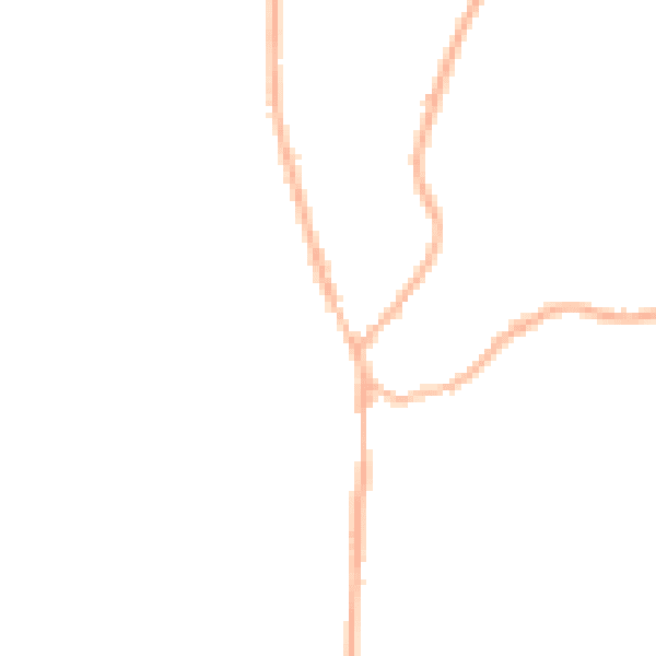 Night-time road noise heatmap for GU30 7NT