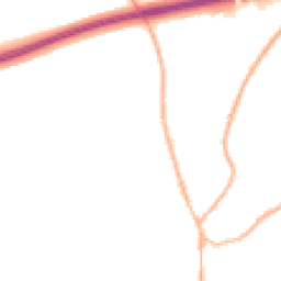 Night-time road noise heatmap for GU30 7QE