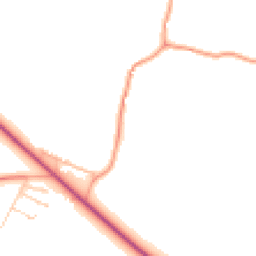 Daytime road noise heatmap for GU30 7RU