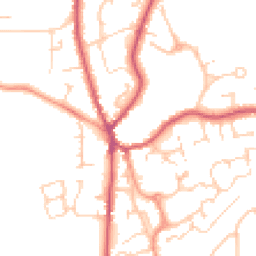 Daytime road noise heatmap for GU30 7WS