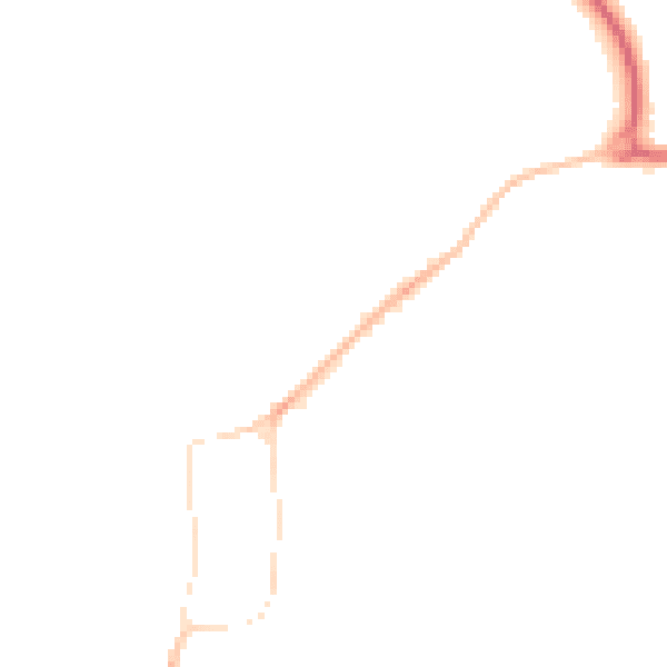 Night-time road noise heatmap for GU31 4AP
