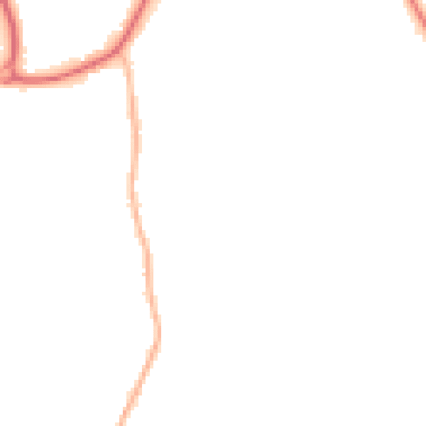 Night-time road noise heatmap for GU31 4DJ