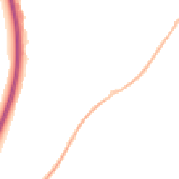 Night-time road noise heatmap for GU31 4LG