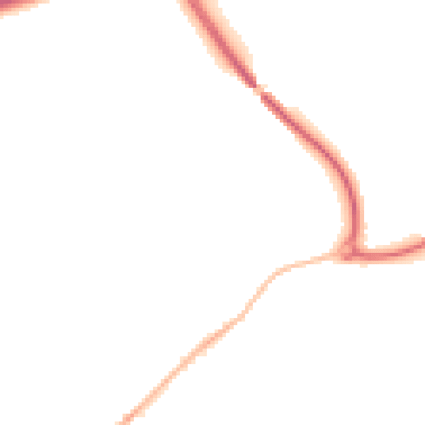 Night-time road noise heatmap for GU31 4QQ
