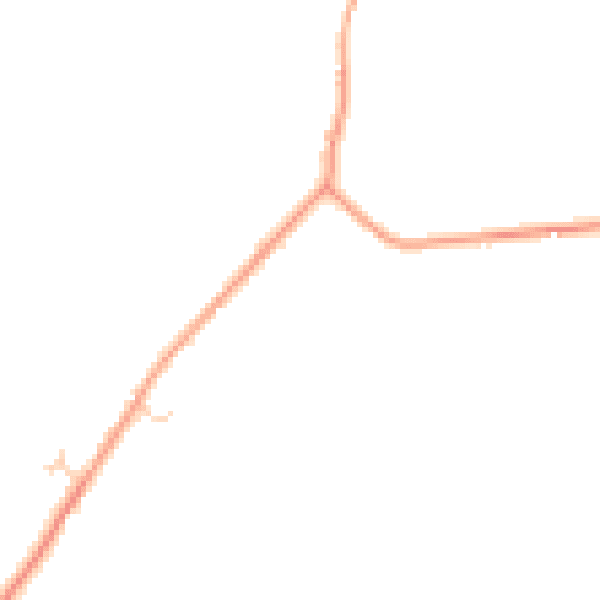 Daytime road noise heatmap for GU31 5HX