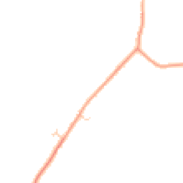 Daytime road noise heatmap for GU31 5HY