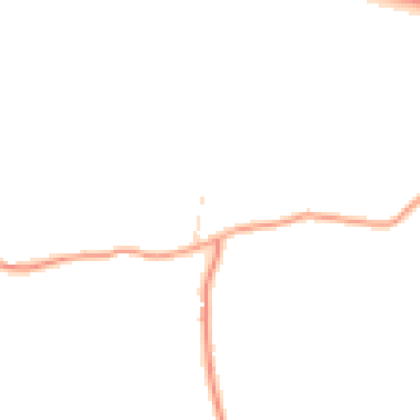 Daytime road noise heatmap for GU31 5JP