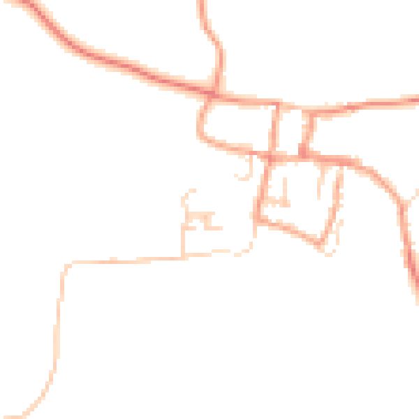 Daytime road noise heatmap for GU32 1PS