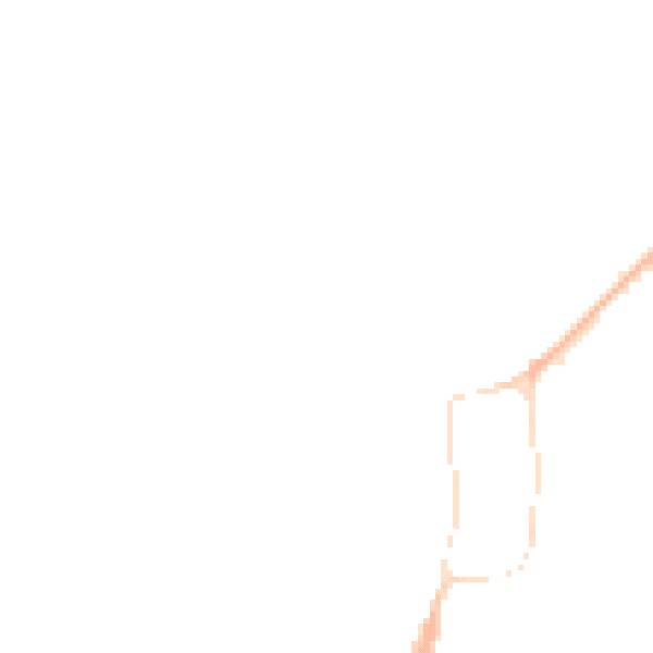 Night-time road noise heatmap for GU32 2AA