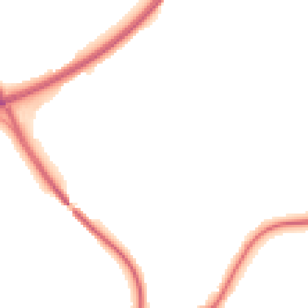 Night-time road noise heatmap for GU32 2AP