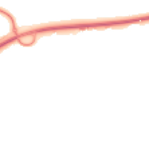 Night-time road noise heatmap for GU33 6DH