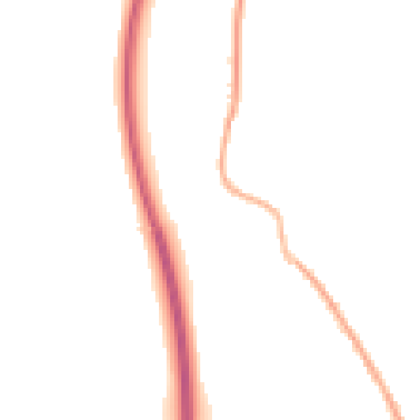 Night-time road noise heatmap for GU33 6JJ