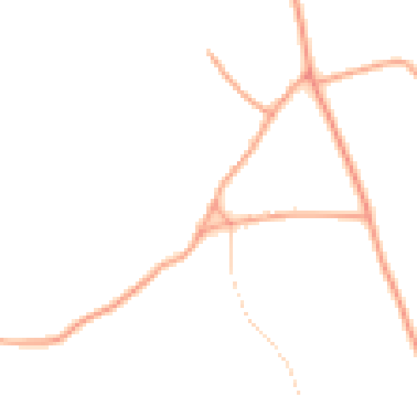 Daytime road noise heatmap for GU33 6LZ