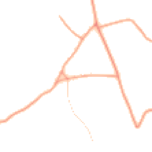 Daytime road noise heatmap for GU33 6ND