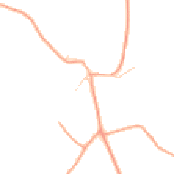 Daytime road noise heatmap for GU33 6NL