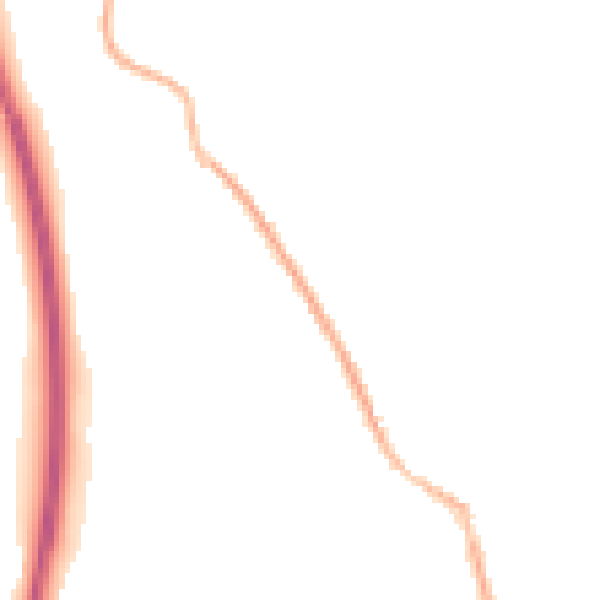 Night-time road noise heatmap for GU33 7AJ