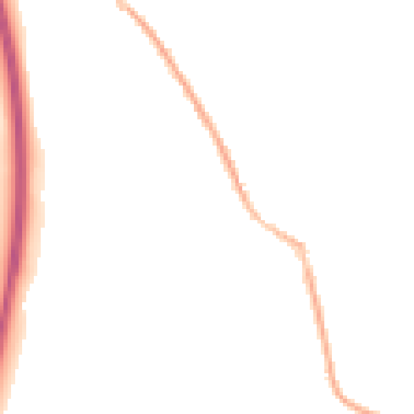Night-time road noise heatmap for GU33 7BF