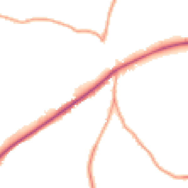 Daytime road noise heatmap for GU33 7PQ