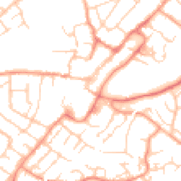 Daytime road noise heatmap for GU34 1AG