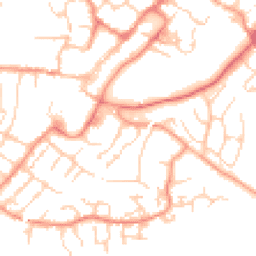 Daytime road noise heatmap for GU34 1AN