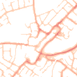 Daytime road noise heatmap for GU34 1BW