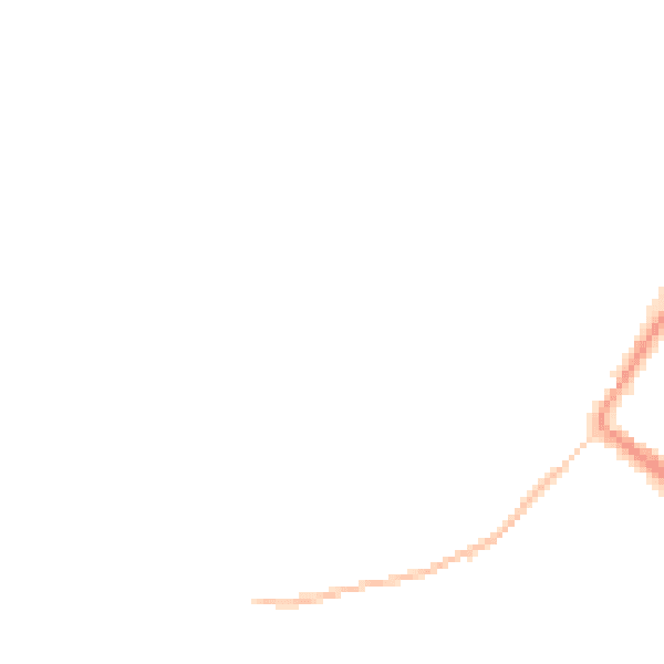 Night-time road noise heatmap for GU34 1DE