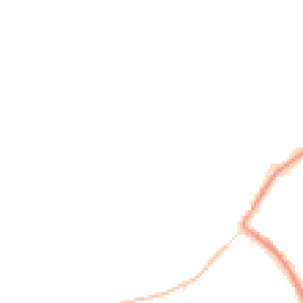 Night-time road noise heatmap for GU34 1DH