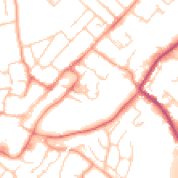 Daytime road noise heatmap for GU34 1DJ